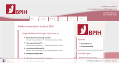 Desktop Screenshot of bpih.ch