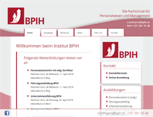 Tablet Screenshot of bpih.ch